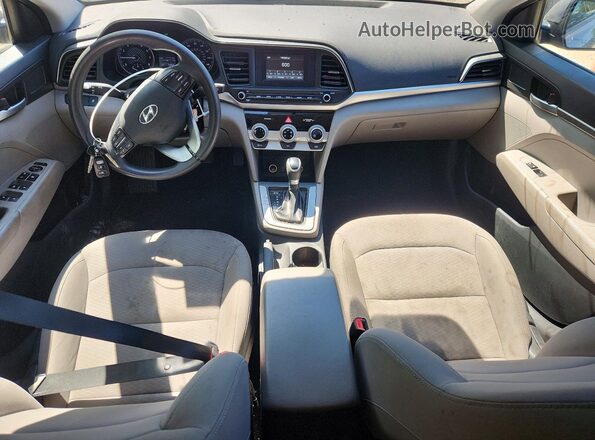 5NPD74LF3KH497300 2019 HYUNDAI ELANTRA Silver წინა პანელის ხედი