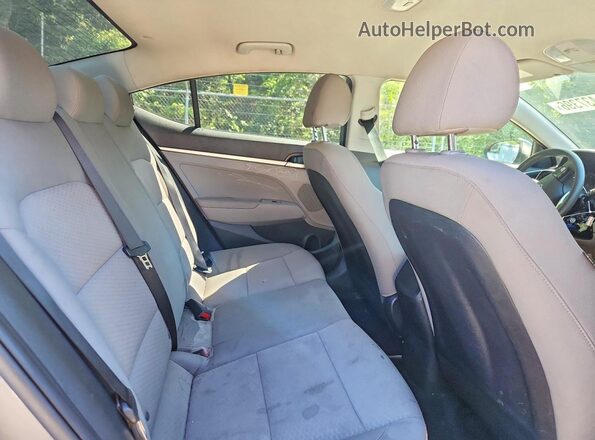 5NPD74LF3KH497300 2019 HYUNDAI ELANTRA Silver უკანა სავარძლების ხედი