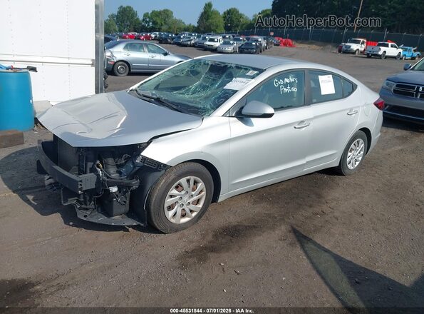 5NPD74LF3KH497670 2019 HYUNDAI ELANTRA Silver Vista tres cuartos delantera izquierda