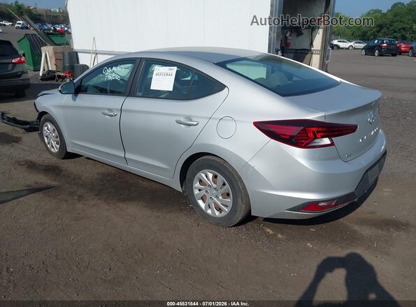 5NPD74LF3KH497670 2019 HYUNDAI ELANTRA Silver Trasero izquierdo
