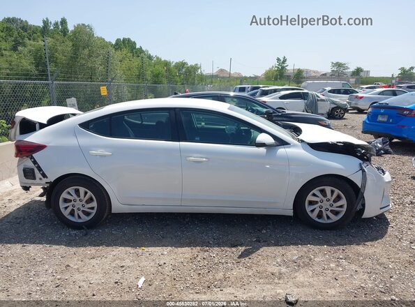 5NPD74LF3LH523489 2020 HYUNDAI ELANTRA White Widok zestawu wskaźników