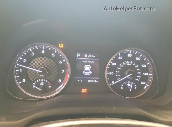 5NPD74LF3LH529583 2020 HYUNDAI ELANTRA White Vista del cuadro de instrumentos