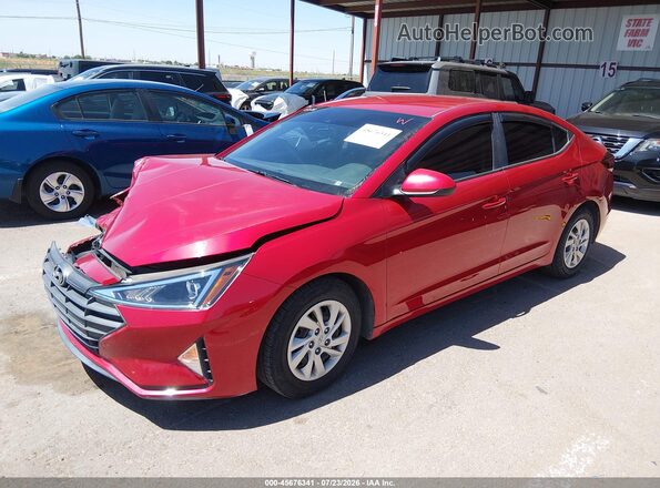 5NPD74LF3LH597785 2020 HYUNDAI ELANTRA Red Przód lewy