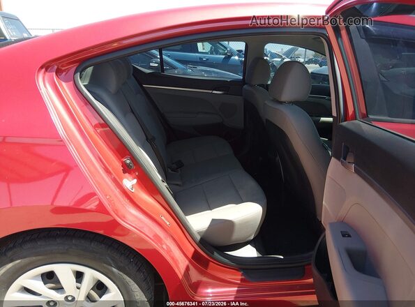 5NPD74LF3LH597785 2020 HYUNDAI ELANTRA Red Widok naklejki z numerem VIN