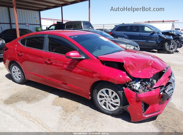 5NPD74LF3LH597785 2020 HYUNDAI ELANTRA Red Widok wnętrza z tyłu