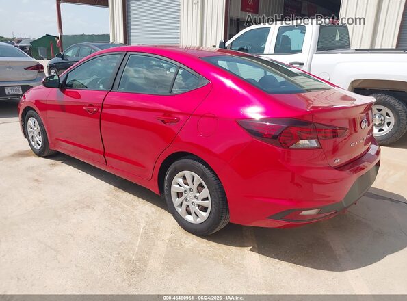 5NPD74LF3LH600488 2020 HYUNDAI ELANTRA Red უკანა მარცხენა