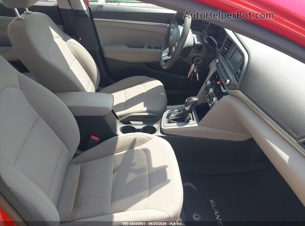 5NPD74LF3LH600488 2020 HYUNDAI ELANTRA Red წინა სალონის ხედი