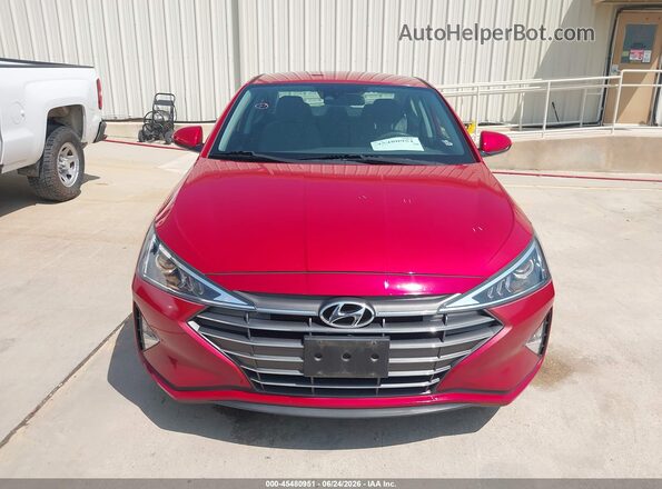 5NPD74LF3LH600488 2020 HYUNDAI ELANTRA Red უკანა სალონის ხედი