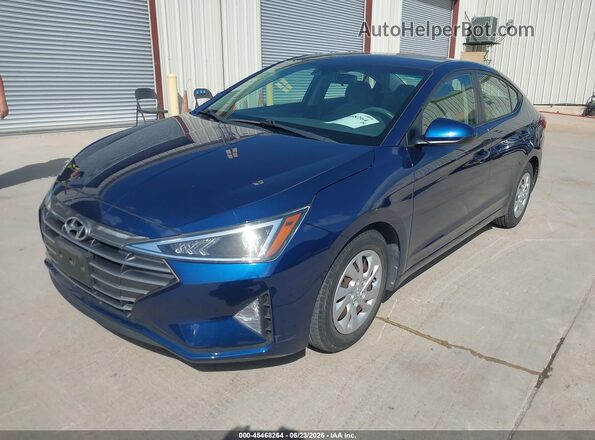 5NPD74LF3LH600524 2020 HYUNDAI ELANTRA Blue წინა მარცხენა ხედი სამი მეოთხედიდან
