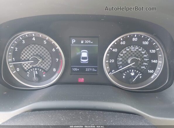5NPD74LF3LH600524 2020 HYUNDAI ELANTRA Blue უკანა სავარძლების ხედი