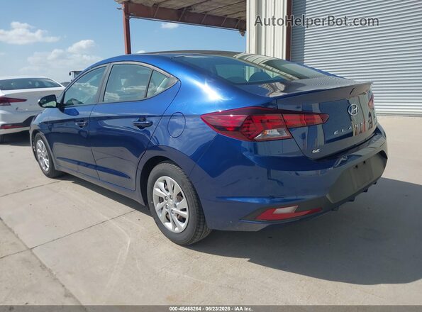 5NPD74LF3LH600524 2020 HYUNDAI ELANTRA Blue უკანა მარცხენა
