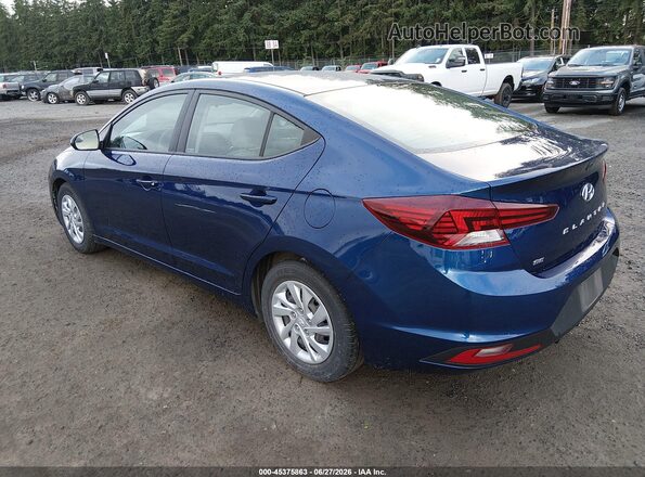 5NPD74LF3LH601110 2020 HYUNDAI ELANTRA Blue Tył lewy