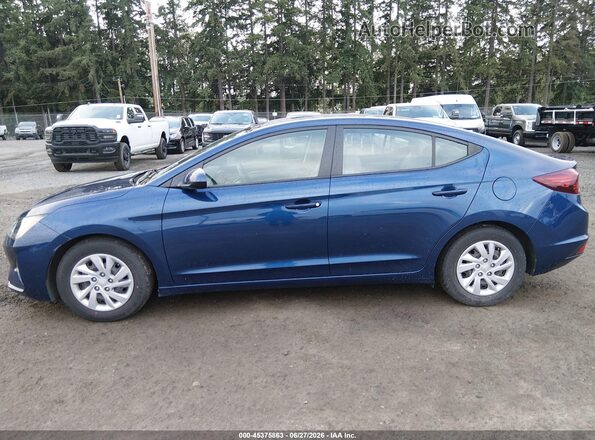 5NPD74LF3LH601110 2020 HYUNDAI ELANTRA Blue Widok wnętrza 360 stopni