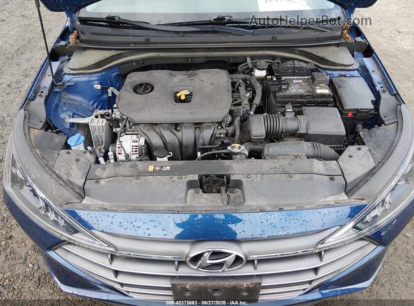 5NPD74LF3LH601110 2020 HYUNDAI ELANTRA Blue Widok z tyłu