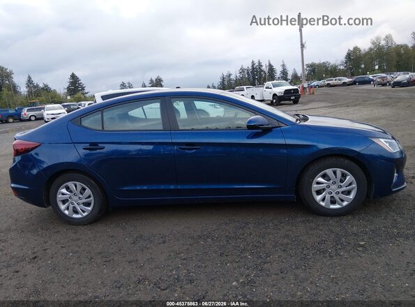5NPD74LF3LH601110 2020 HYUNDAI ELANTRA Blue Widok wnętrza z tyłu