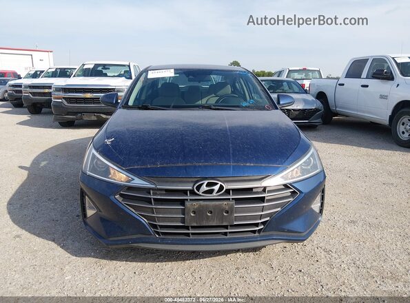 5NPD74LF3LH601124 2020 HYUNDAI ELANTRA Синий Вид щитка приборов