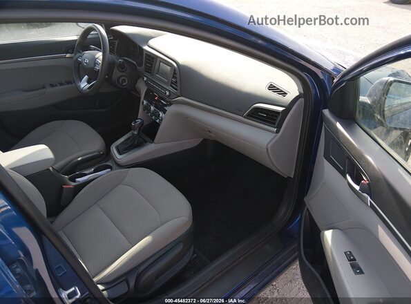 5NPD74LF3LH601124 2020 HYUNDAI ELANTRA Синий Вид салона спереди