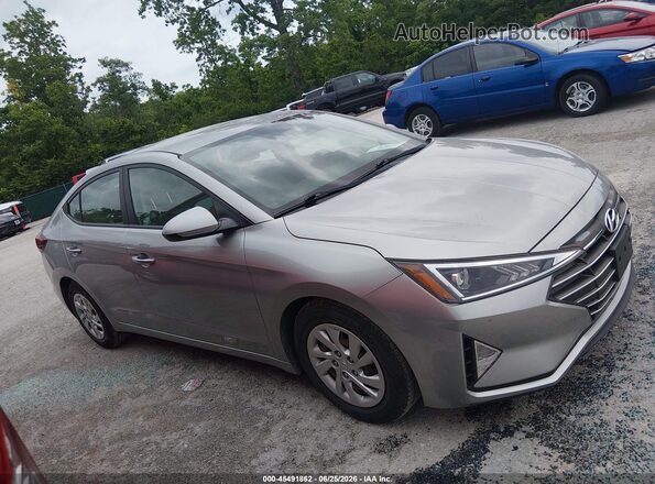 5NPD74LF3LH601589 2020 HYUNDAI ELANTRA Silver Vista interior trasera