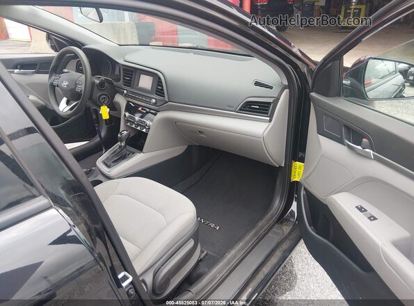 5NPD74LF3LH609272 2020 HYUNDAI ELANTRA Black Widok wnętrza z przodu
