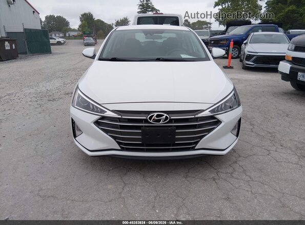 5NPD74LF3LH610809 2020 HYUNDAI ELANTRA White Widok zestawu wskaźników