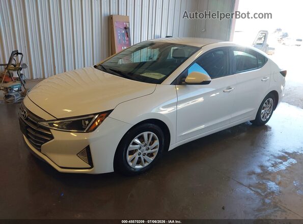 5NPD74LF3LH610812 2020 HYUNDAI ELANTRA White Առջևի ձախ երեք քառորդ տեսարան