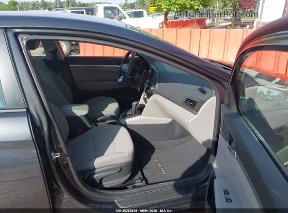 5NPD74LF3LH612155 2020 HYUNDAI ELANTRA Gray Front interior view