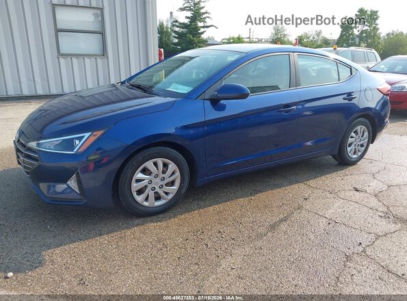 5NPD74LF3LH612723 2020 HYUNDAI ELANTRA Blue წინა მარცხენა ხედი სამი მეოთხედიდან