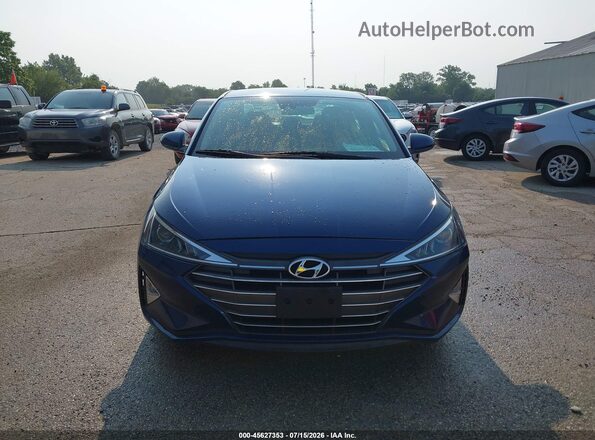 5NPD74LF3LH612723 2020 HYUNDAI ELANTRA Blue უკანა სალონის ხედი