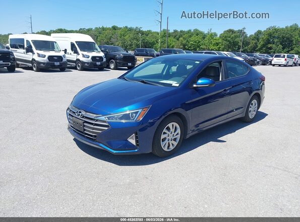 5NPD74LF3LH613435 2020 HYUNDAI ELANTRA Blue Передня ліва чверть
