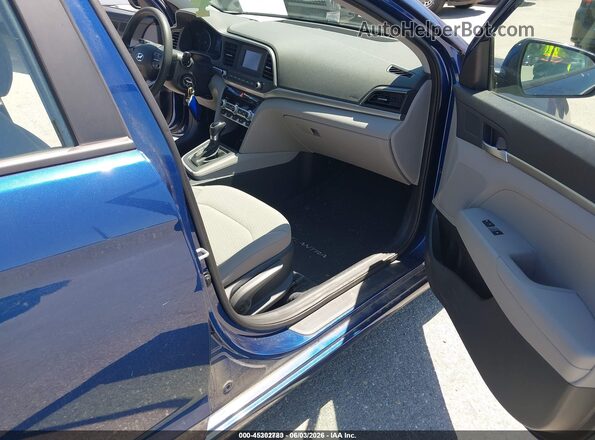 5NPD74LF3LH613435 2020 HYUNDAI ELANTRA Blue Вид салону спереду