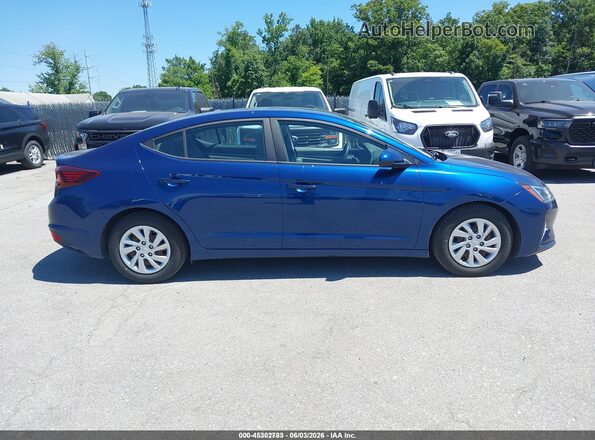 5NPD74LF3LH613435 2020 HYUNDAI ELANTRA Blue Вид задньої частини салону