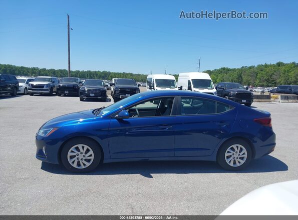 5NPD74LF3LH613435 2020 HYUNDAI ELANTRA Blue Панорамний вид салону 360°