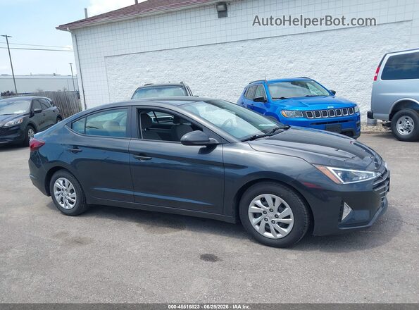 5NPD74LF3LH614116 2020 HYUNDAI ELANTRA Gray უკანა სალონის ხედი