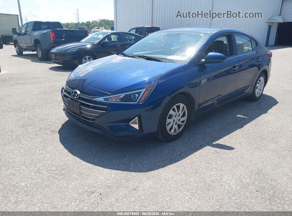 5NPD74LF3LH614763 2020 HYUNDAI ELANTRA Blue Передня ліва чверть