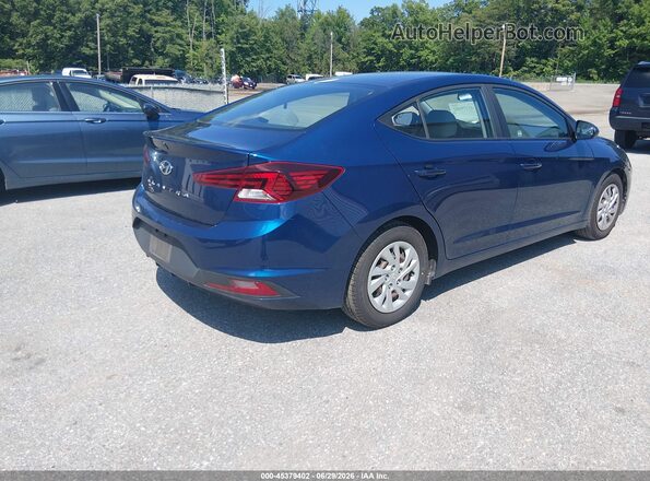 5NPD74LF3LH614763 2020 HYUNDAI ELANTRA Blue Задня права чверть
