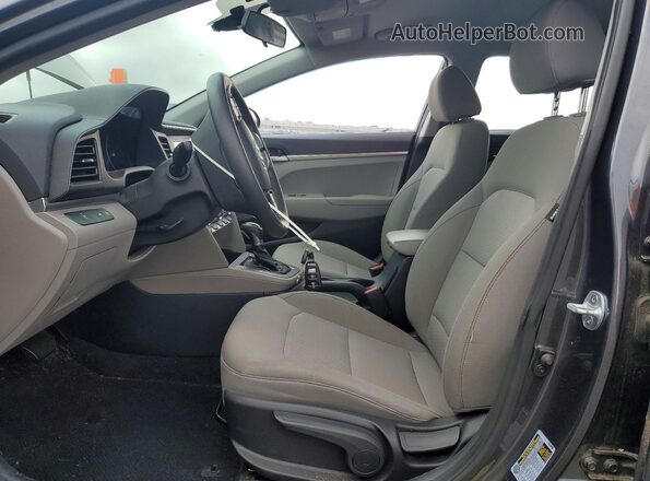 5NPD74LF3LH615959 2020 HYUNDAI ELANTRA Gray Front interior view