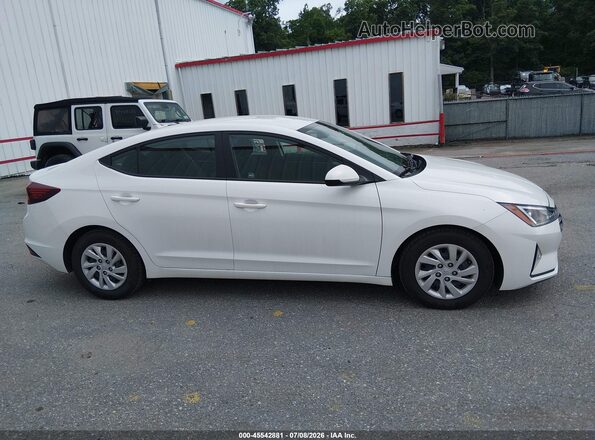 5NPD74LF3LH616058 2020 HYUNDAI ELANTRA White Widok wnętrza z tyłu