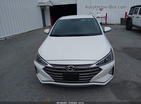 5NPD74LF3LH616058 2020 HYUNDAI ELANTRA White Widok zestawu wskaźników
