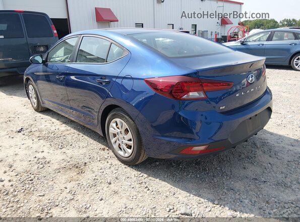 5NPD74LF3LH616190 2020 HYUNDAI ELANTRA Blue Trasero izquierdo