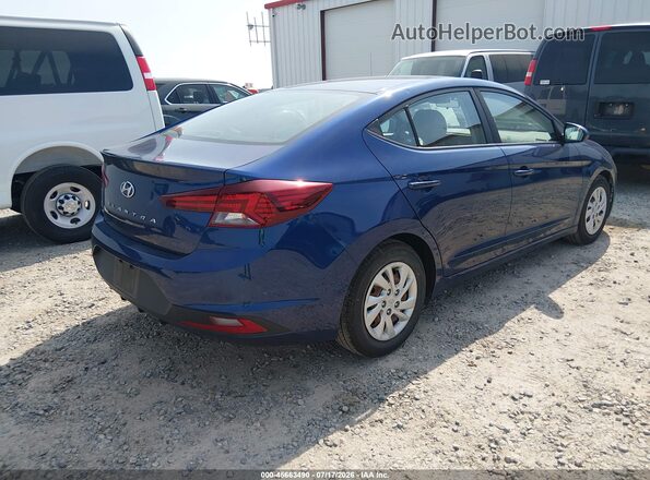 5NPD74LF3LH616190 2020 HYUNDAI ELANTRA Blue Trasero derecho