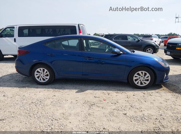 5NPD74LF3LH616190 2020 HYUNDAI ELANTRA Blue Vista interior trasera