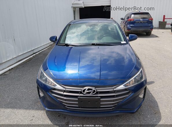 5NPD74LF3LH616349 2020 HYUNDAI ELANTRA Blue Widok wnętrza z tyłu