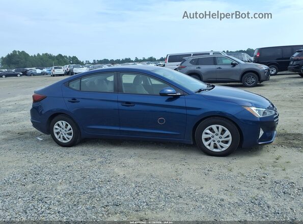 5NPD74LF3LH618165 2020 HYUNDAI ELANTRA Blue Vista interior trasera