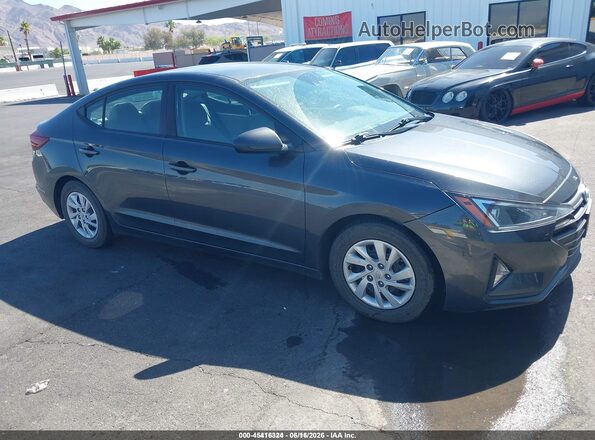 5NPD74LF3LH621082 2020 HYUNDAI ELANTRA Gray უკანა სალონის ხედი