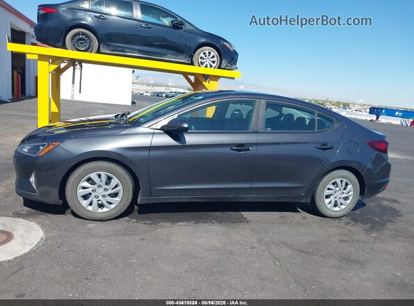 5NPD74LF3LH621082 2020 HYUNDAI ELANTRA Gray 