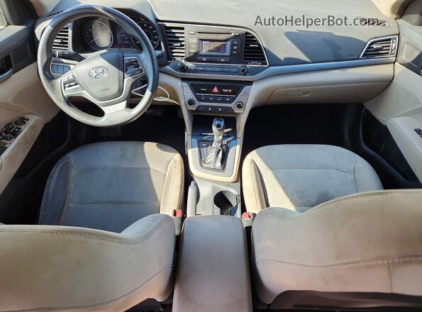 5NPD74LF4HH103358 2017 HYUNDAI ELANTRA Silver Вид панелі приладів