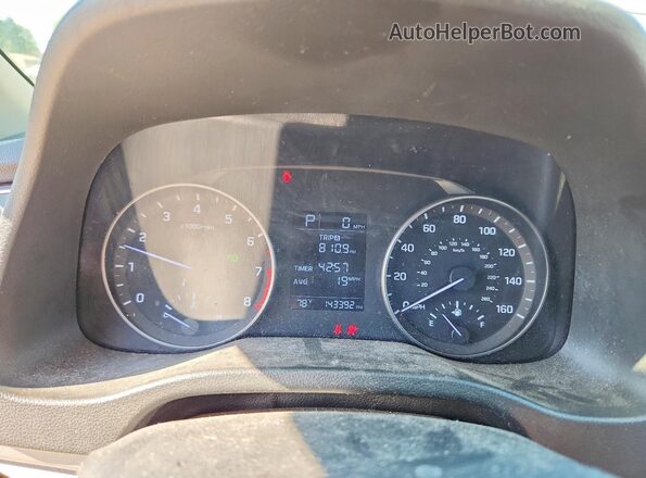 5NPD74LF4HH103358 2017 HYUNDAI ELANTRA Silver Вид щитка приладів