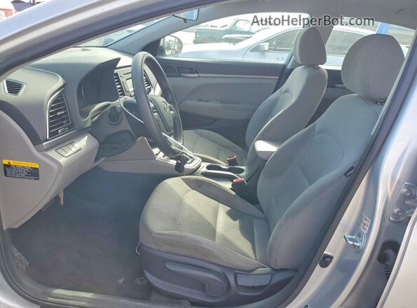 5NPD74LF4HH137249 2017 HYUNDAI ELANTRA Silver Вид салону спереду