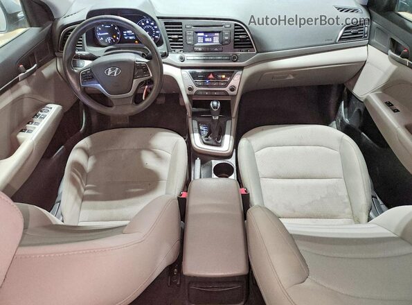 5NPD74LF4HH146551 2017 HYUNDAI ELANTRA Silver Vista del salpicadero