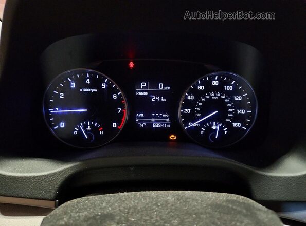 5NPD74LF4HH146551 2017 HYUNDAI ELANTRA Silver Vista del cuadro de instrumentos